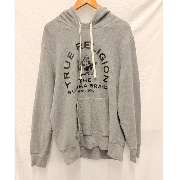 True Religion Buddha Brand‎ Mens Pullover Hoodie Large - Picture 2 of 4